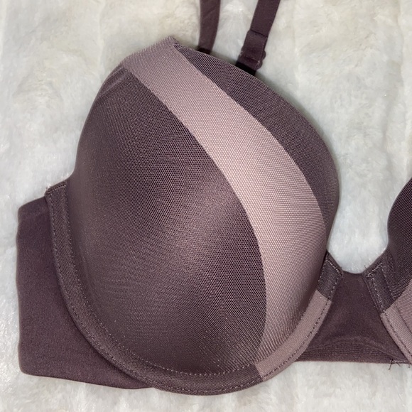 VICTORIA'S SECRET VS Body By Victoria Perfect Shape Bra Padded Wired Purple  32D - Picture 2 of 8